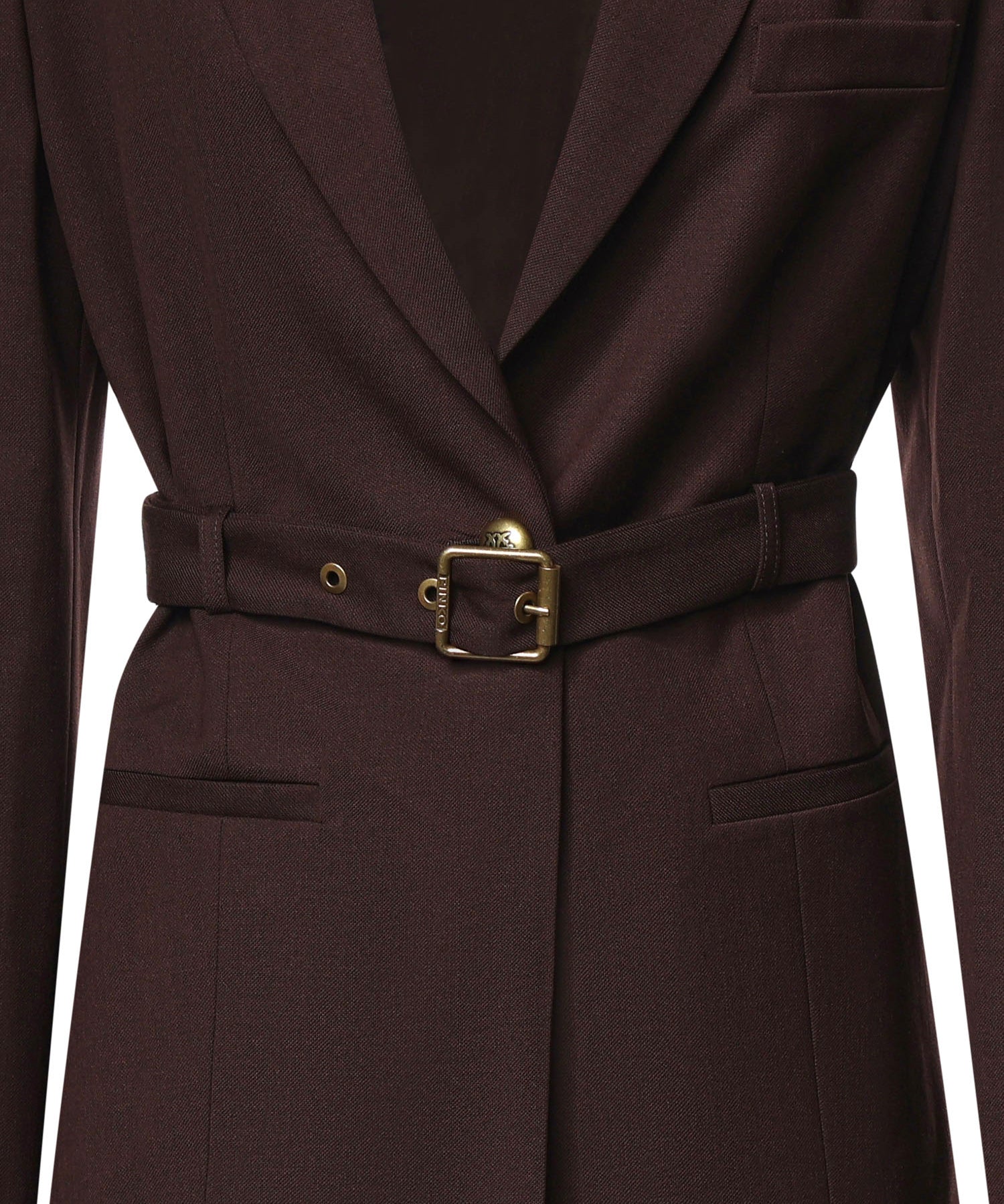 Blazer monopetto con cintura 107864 A3MSM04 PINKO 