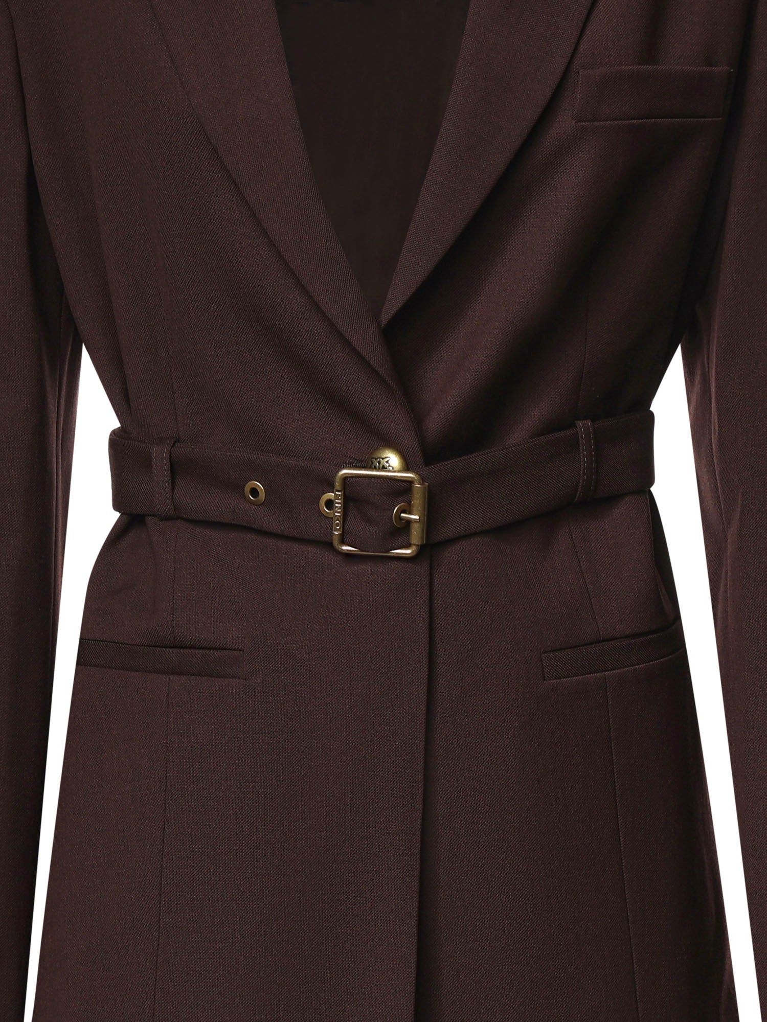 Blazer monopetto con cintura 107864 A3MSM04 PINKO 