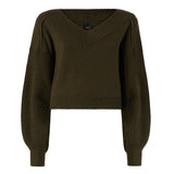Maglia cropped in lana 107874 A3P4X18 PINKO 