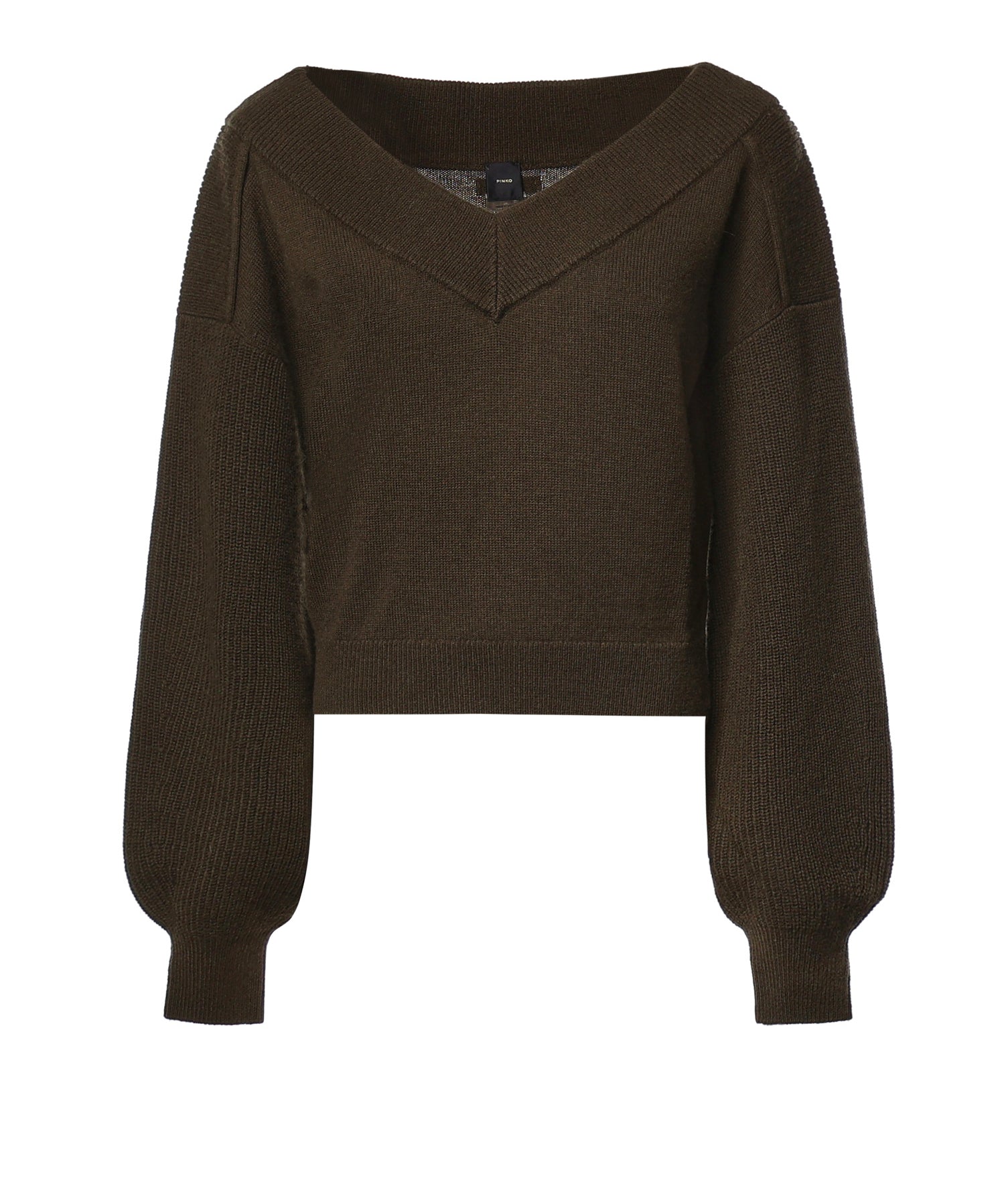 Maglia cropped in lana 107874 A3P4X18 PINKO 