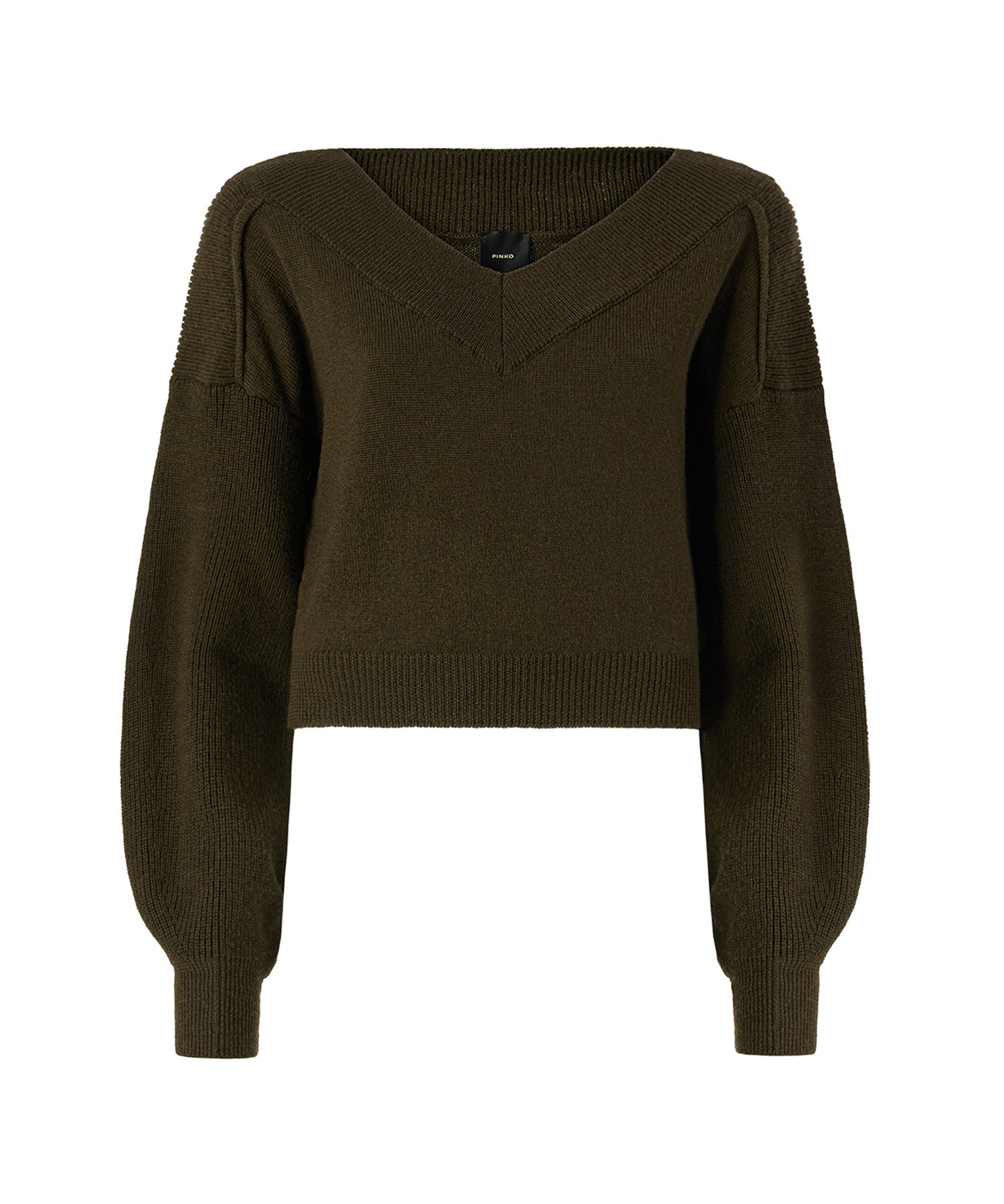 Maglia cropped in lana 107874 A3P4X18 PINKO 