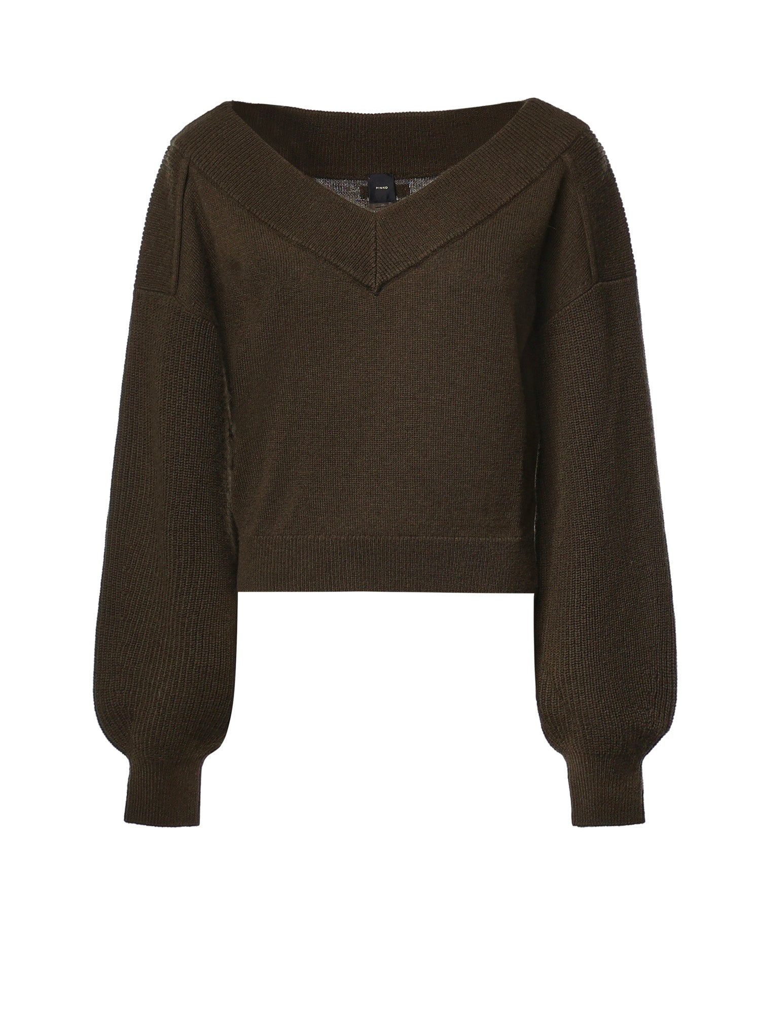 Maglia cropped in lana 107874 A3P4X18 PINKO 