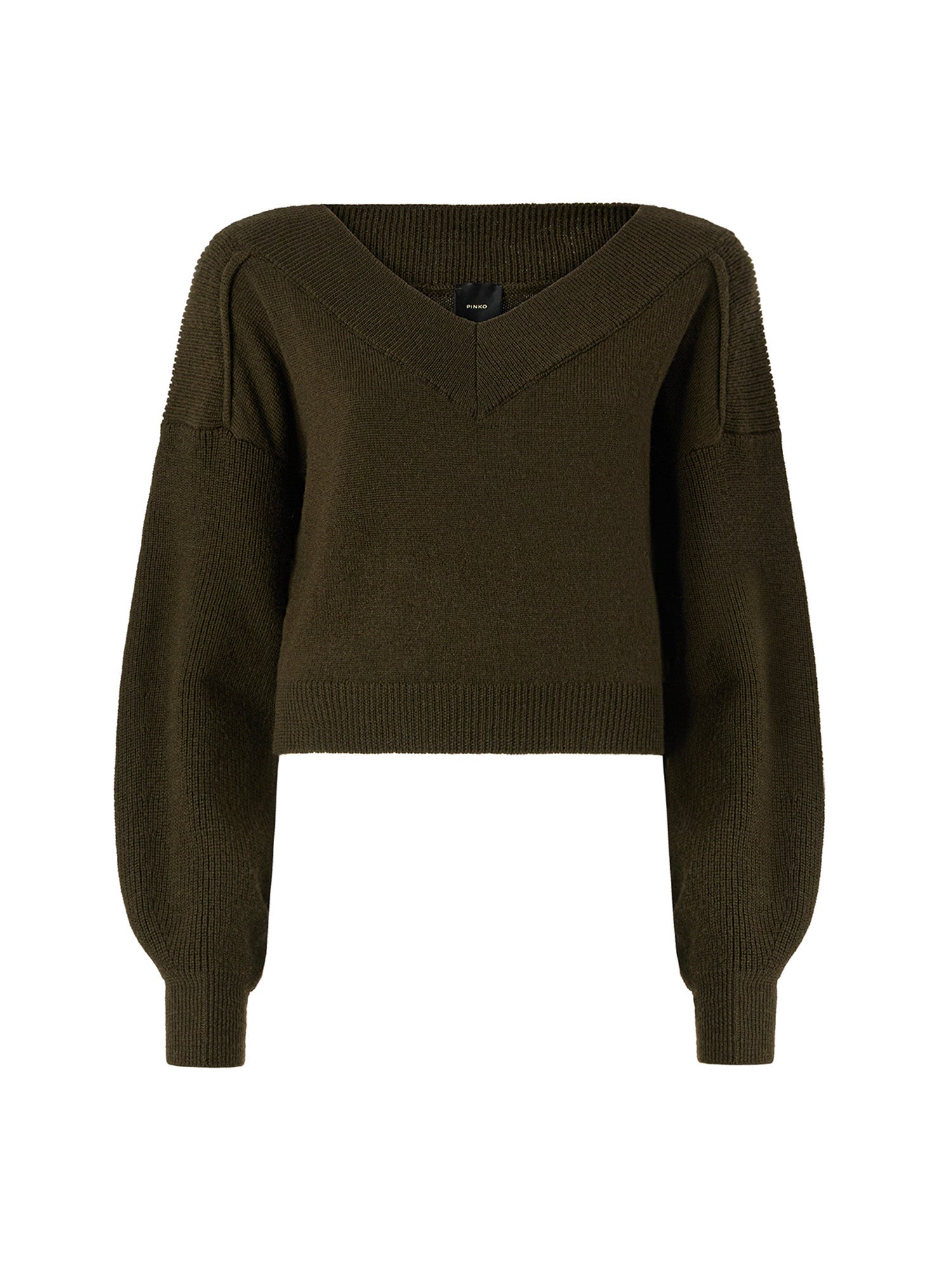 Maglia cropped in lana 107874 A3P4X18 PINKO 