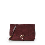 Borsa Love Satchel in suede 107915 A0F6W34Q PINKO 