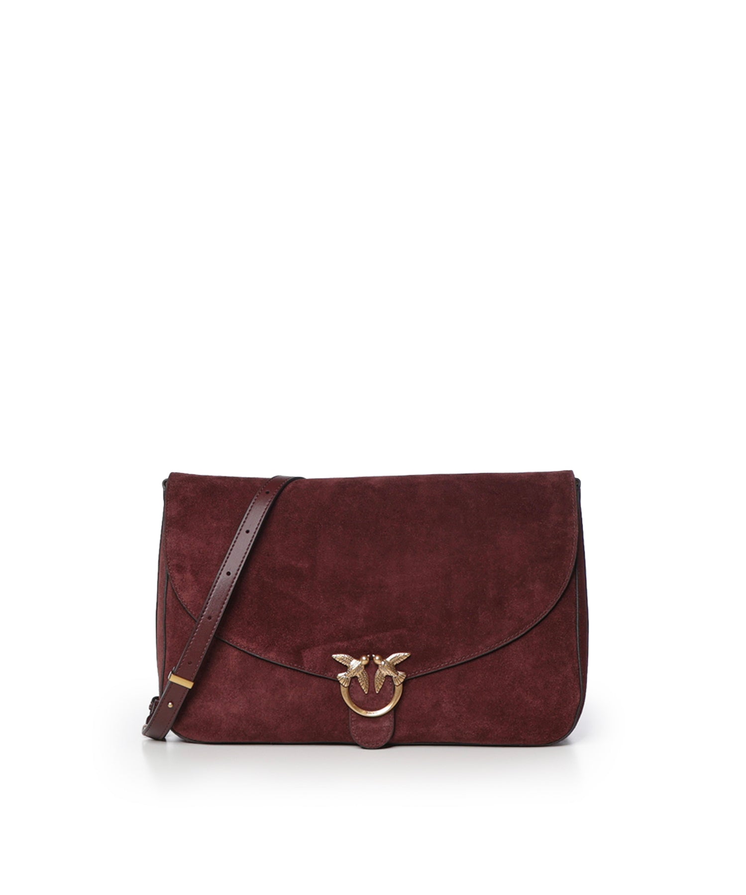 Borsa Love Satchel in suede 107915 A0F6W34Q PINKO 