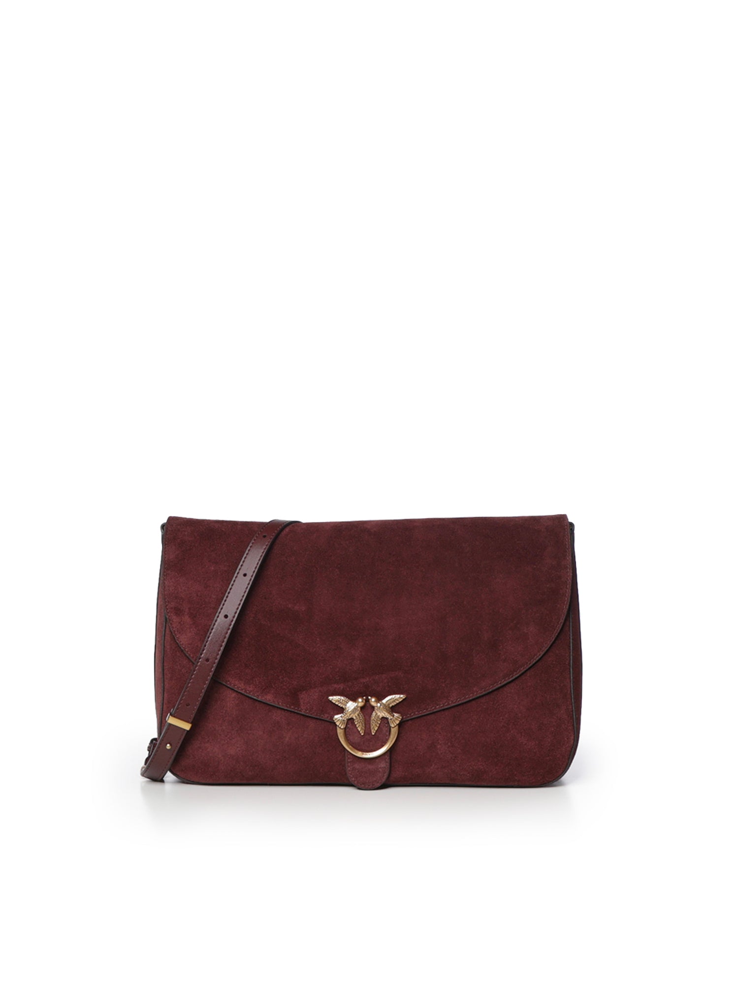 Borsa Love Satchel in suede 107915 A0F6W34Q PINKO 