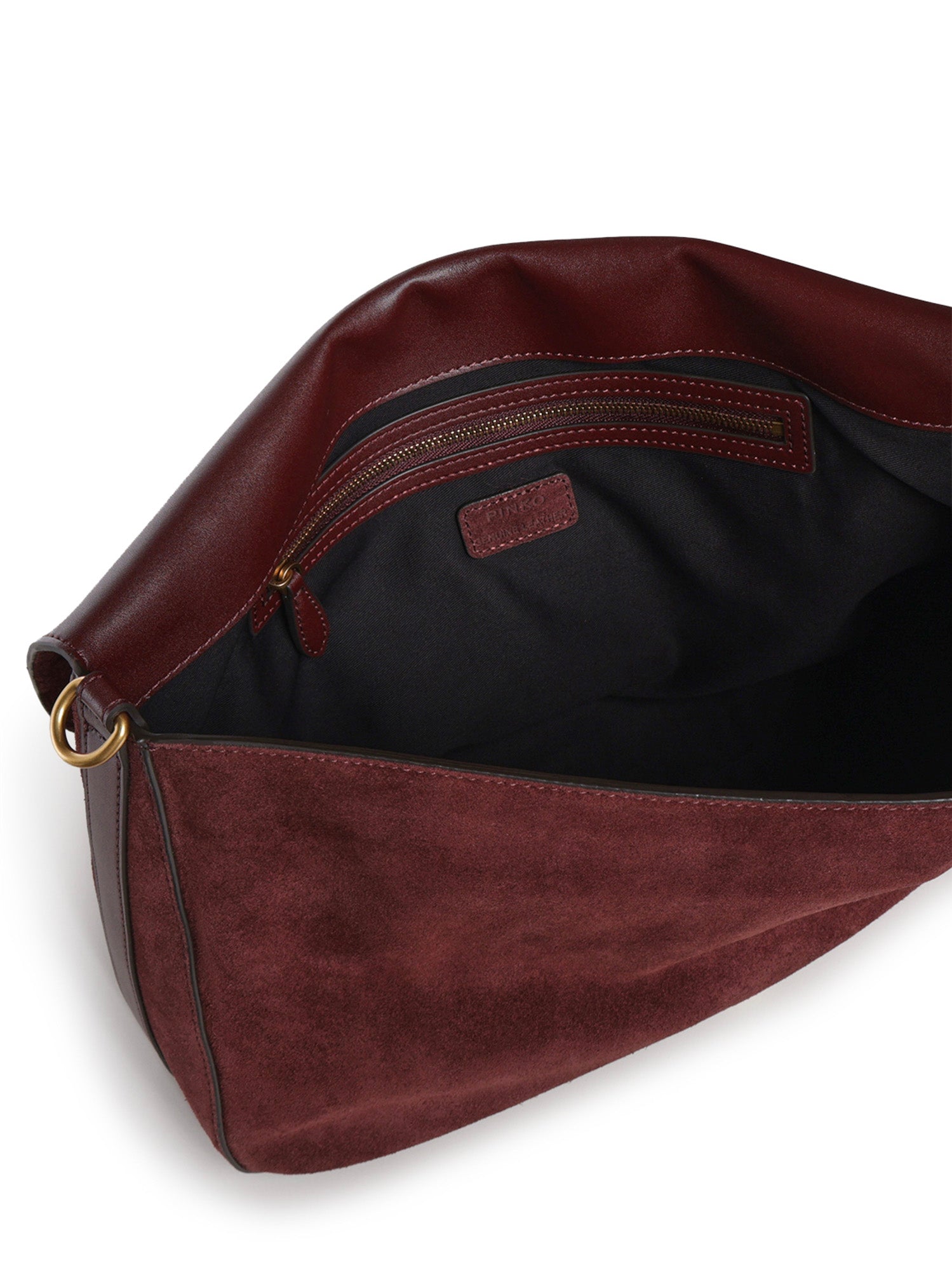 Borsa Love Satchel in suede 107915 A0F6W34Q PINKO 