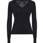 Maglia in cotone a trecce con logo 211971870 002 POLO RALPH LAUREN 