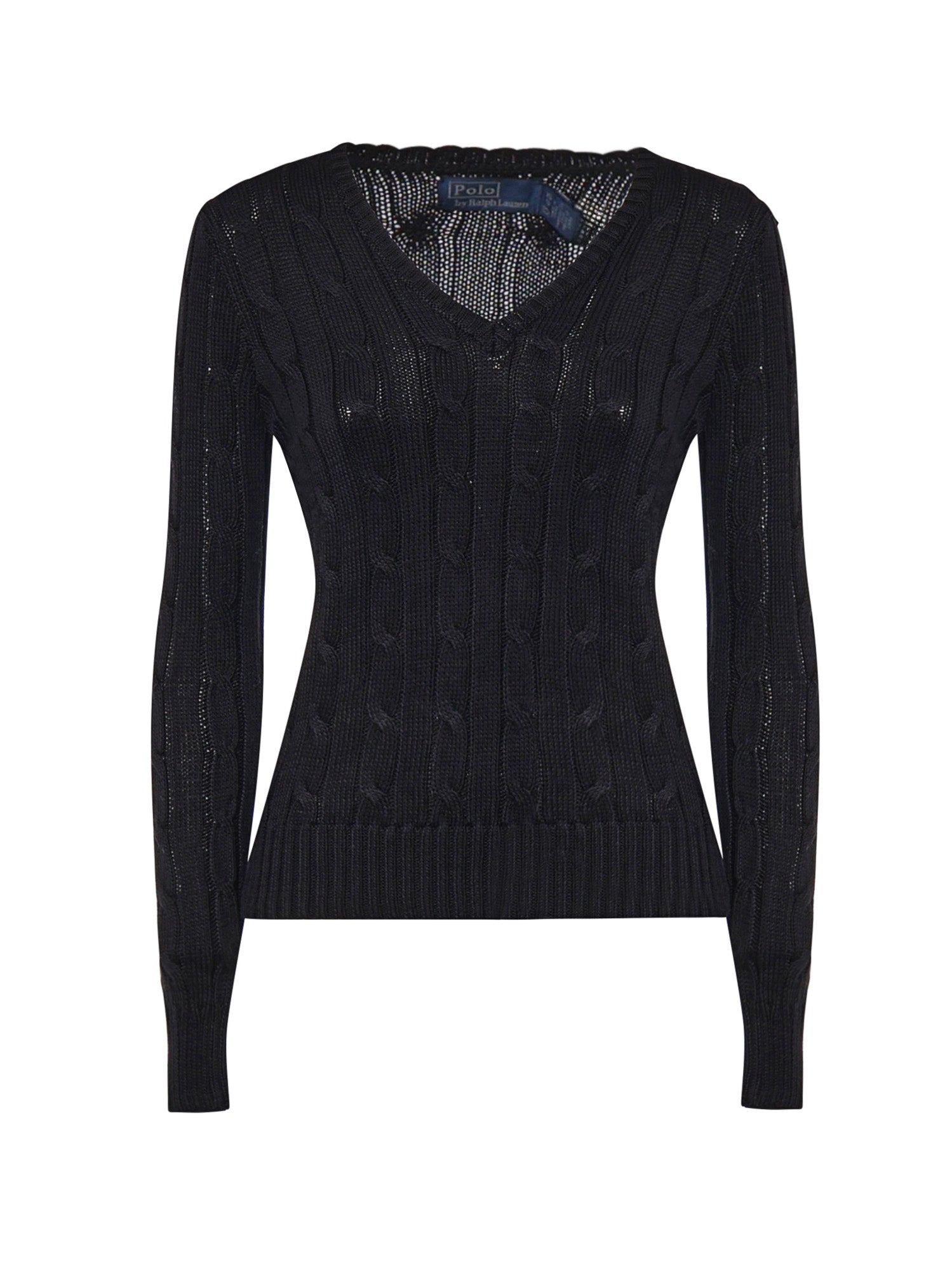 Maglia in cotone a trecce con logo 211971870 002 POLO RALPH LAUREN 