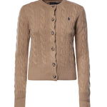 Cardigan in misto lana a trecce con logo 211972104 001 POLO RALPH LAUREN 