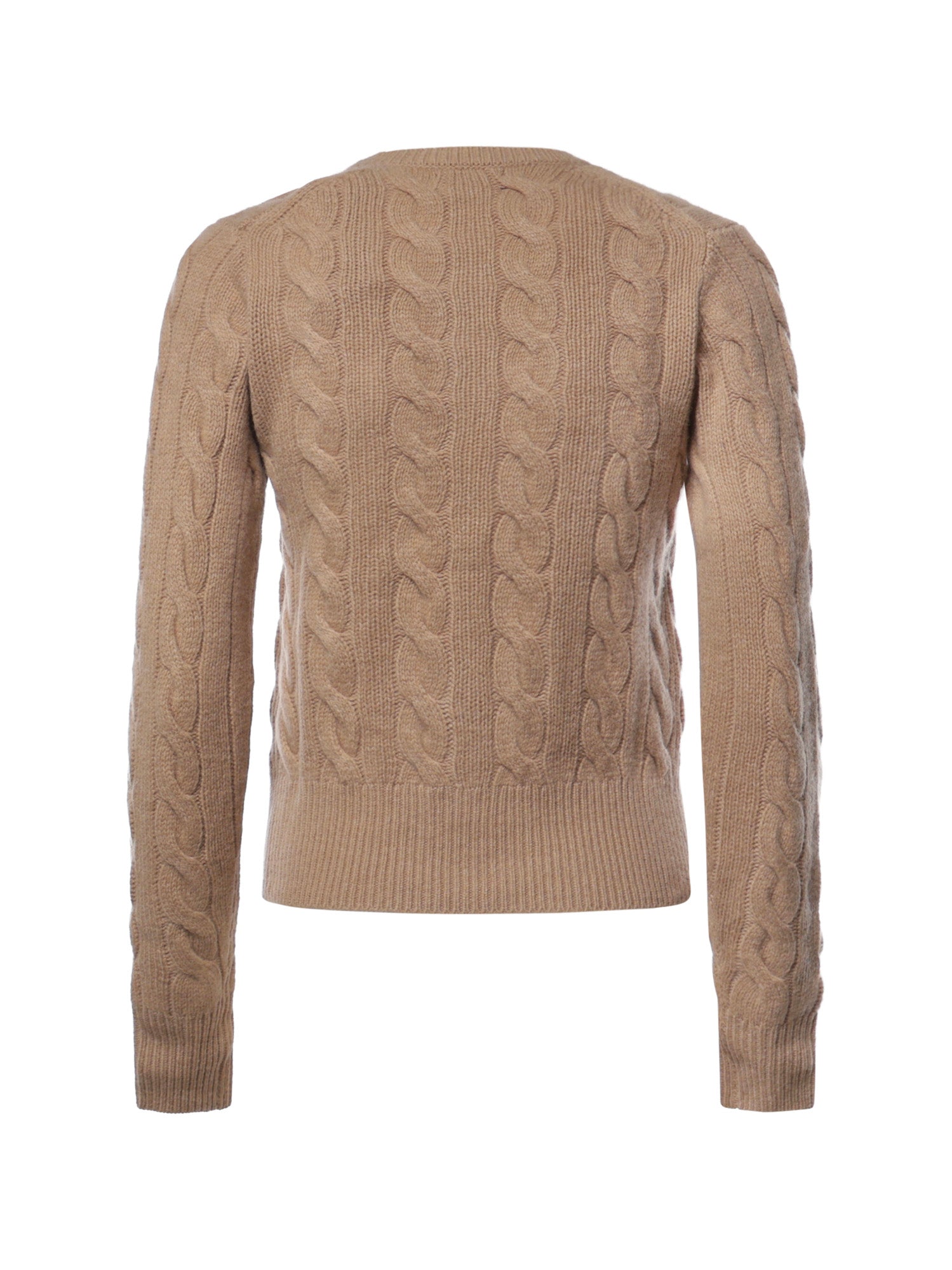 Cardigan in misto lana a trecce con logo 211972104 001 POLO RALPH LAUREN 