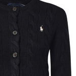Cardigan in misto lana a trecce con logo 211972104 005 POLO RALPH LAUREN 