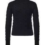 Cardigan in misto lana a trecce con logo 211972104 005 POLO RALPH LAUREN 