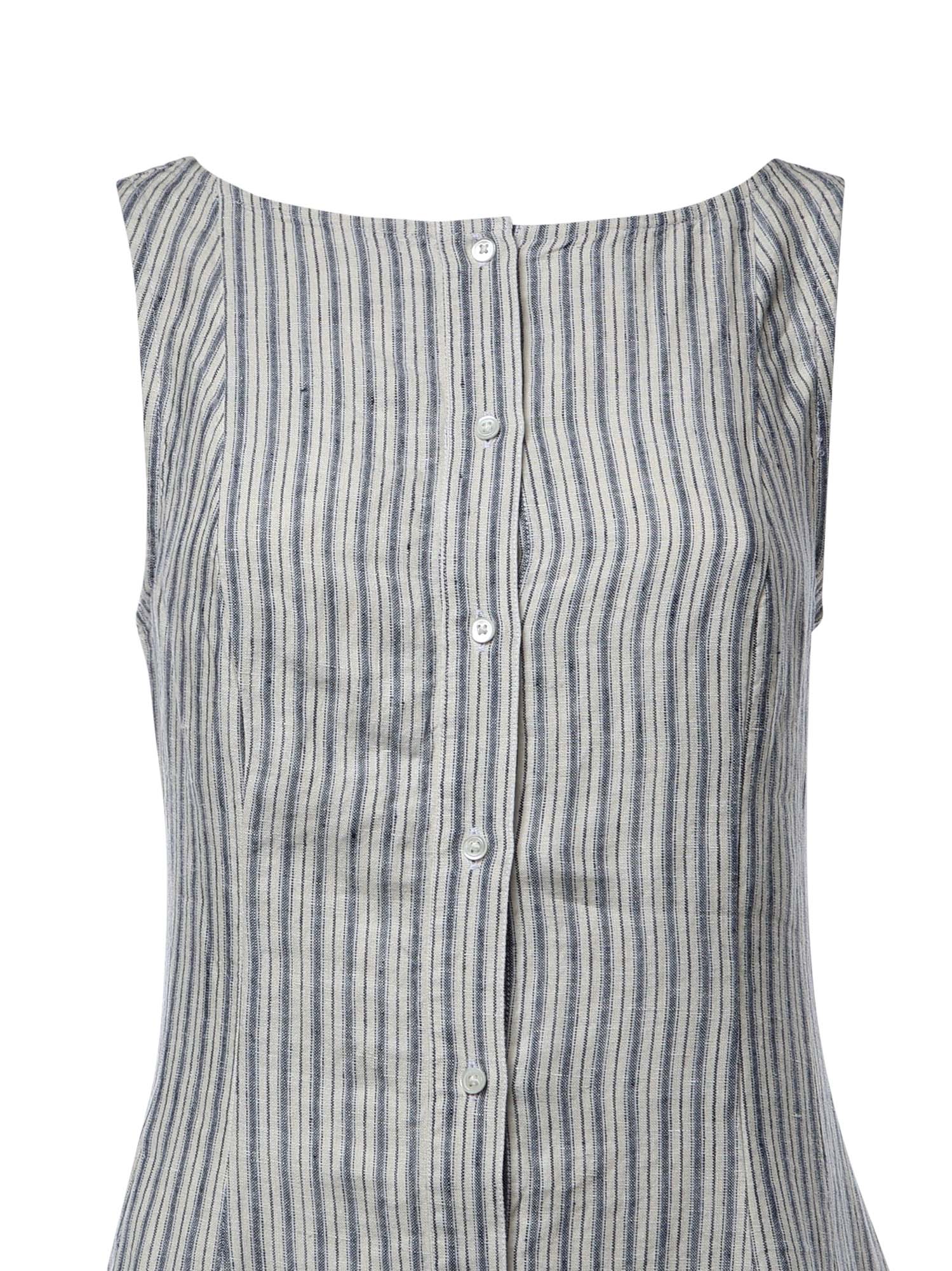 Abito in lino a righe 211B17459 001 POLO RALPH LAUREN 