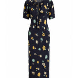 Abito midi con stampa floreale 211B17484 001 POLO RALPH LAUREN 