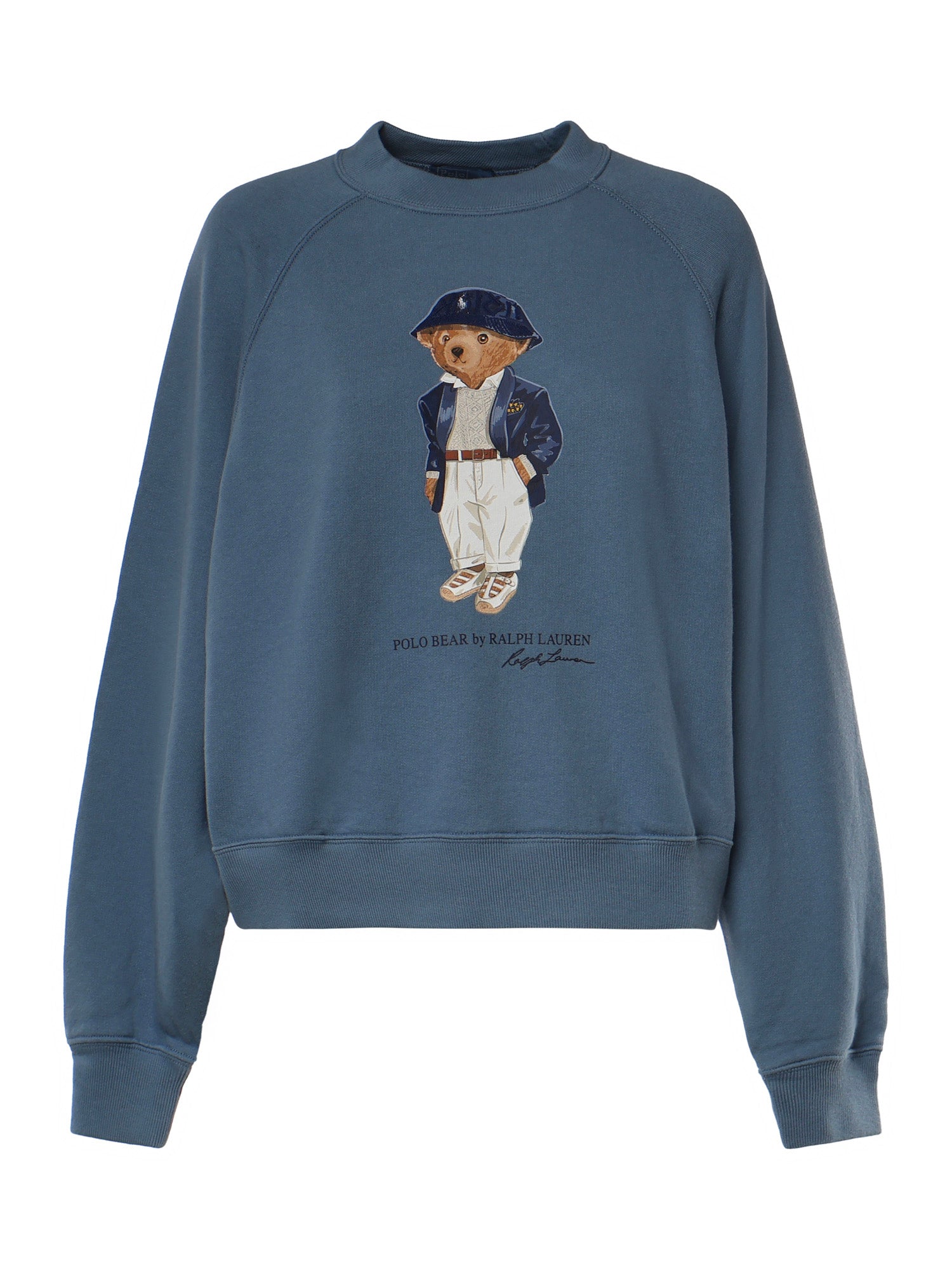 Felpa con stampa in misto cotone 211B17778 001 POLO RALPH LAUREN 