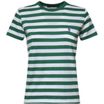 T-shirt in cotone a righe con logo 211B17779 002 POLO RALPH LAUREN 