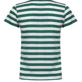 T-shirt in cotone a righe con logo 211B17779 002 POLO RALPH LAUREN 