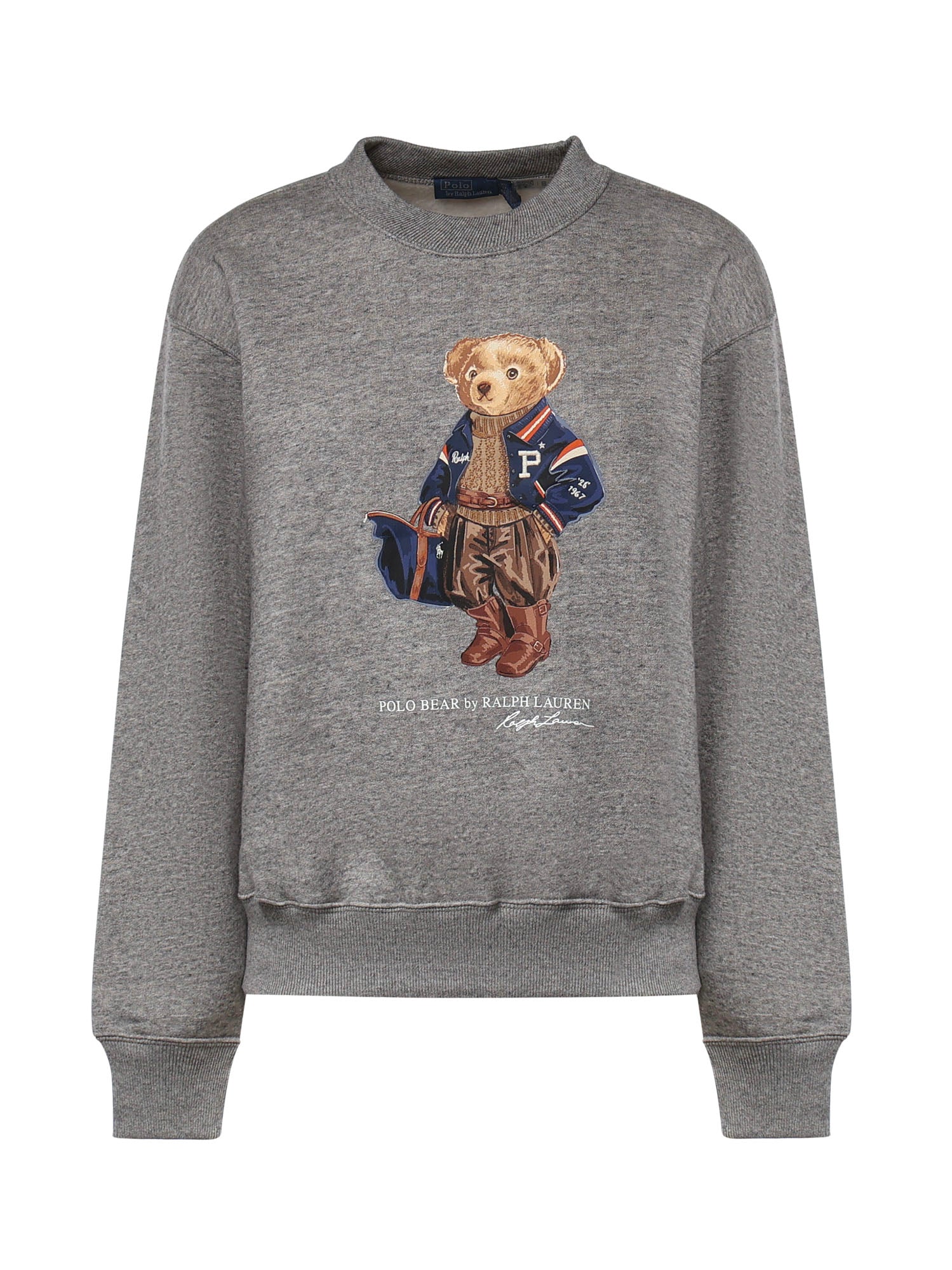 Felpa con stampa in misto cotone 211B17788 001 POLO RALPH LAUREN 