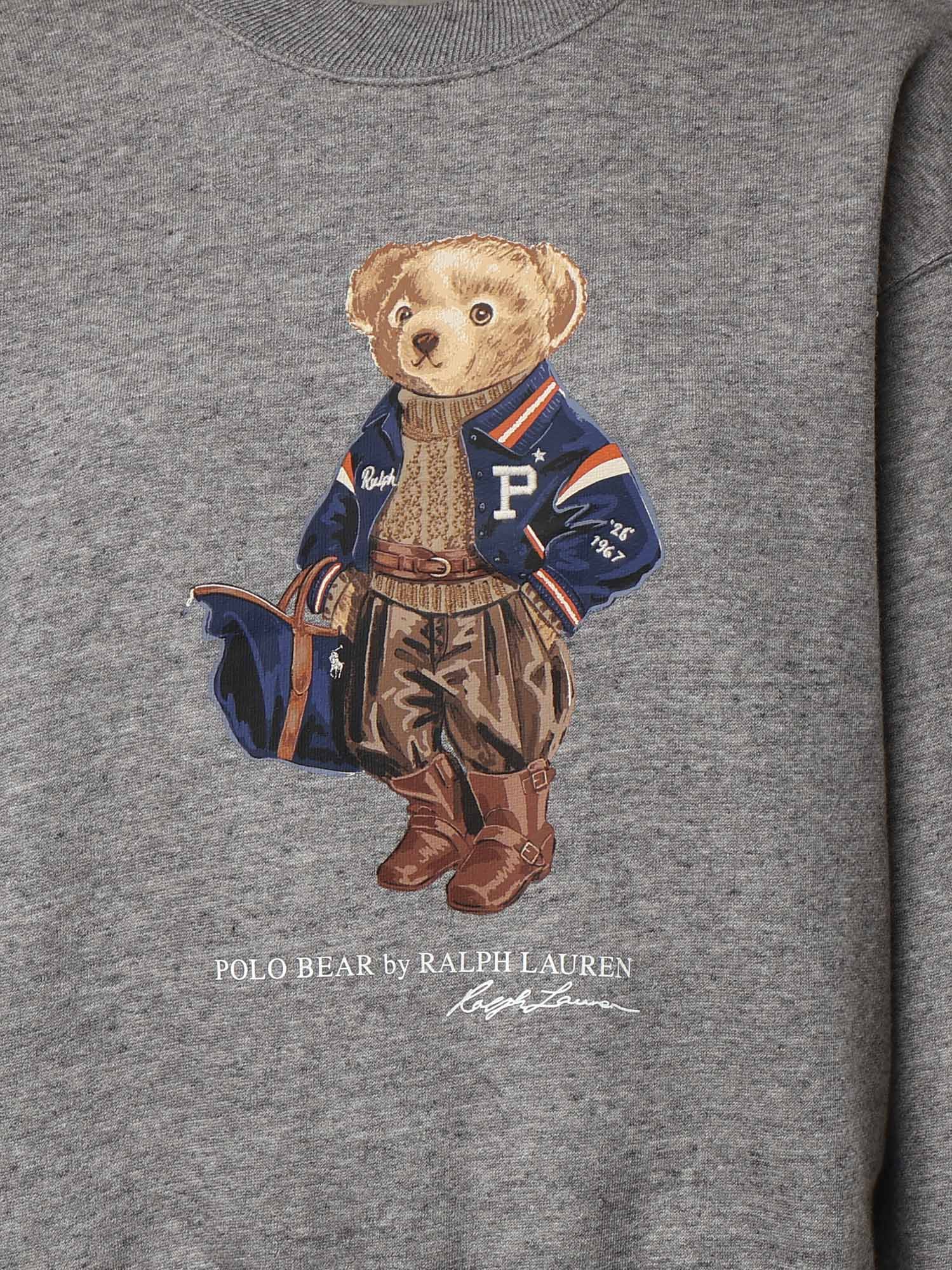 Felpa con stampa in misto cotone 211B17788 001 POLO RALPH LAUREN 