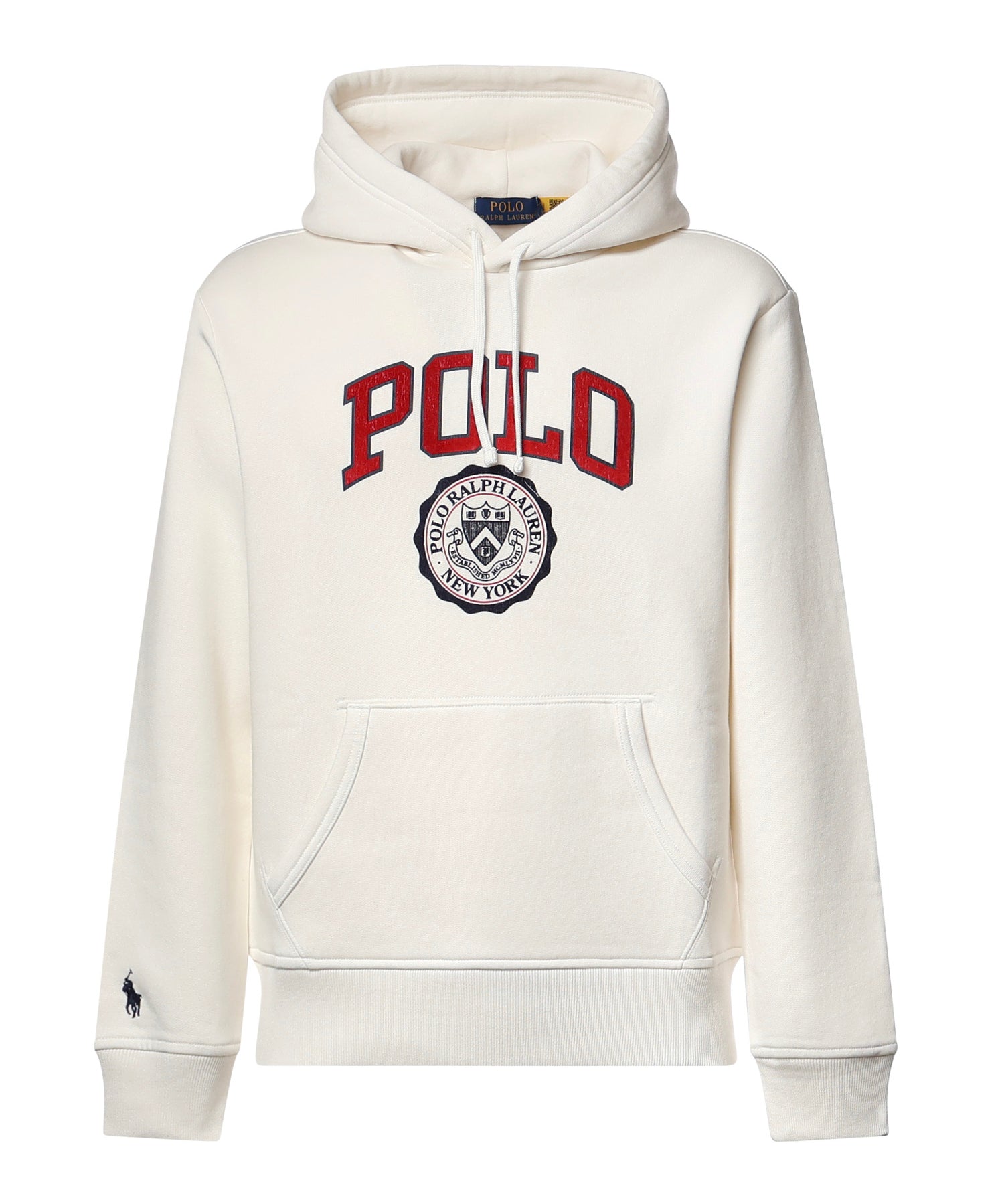 Felpa con logo in misto cotone 710B26149 002 POLO RALPH LAUREN 