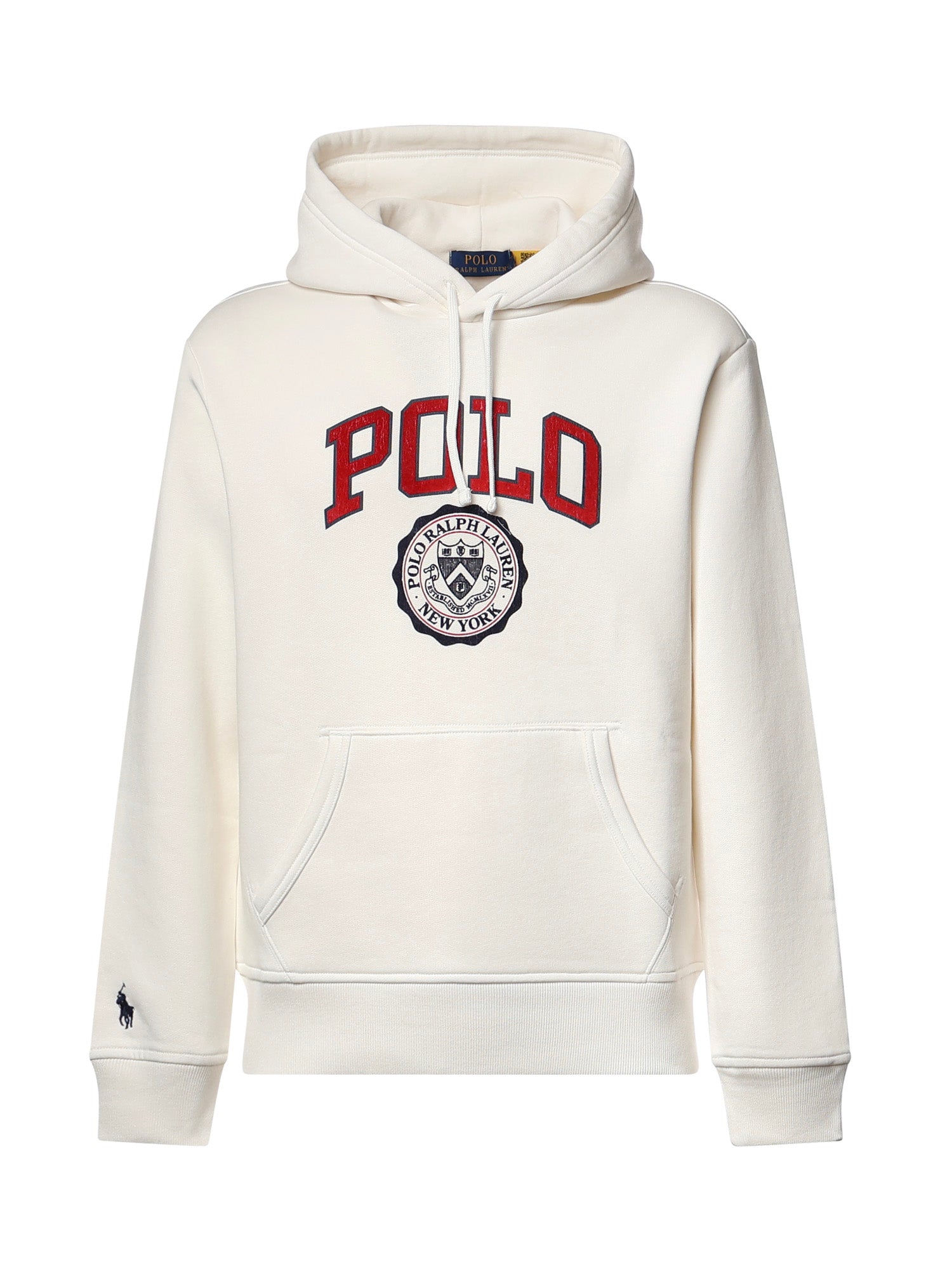 Felpa con logo in misto cotone 710B26149 002 POLO RALPH LAUREN 