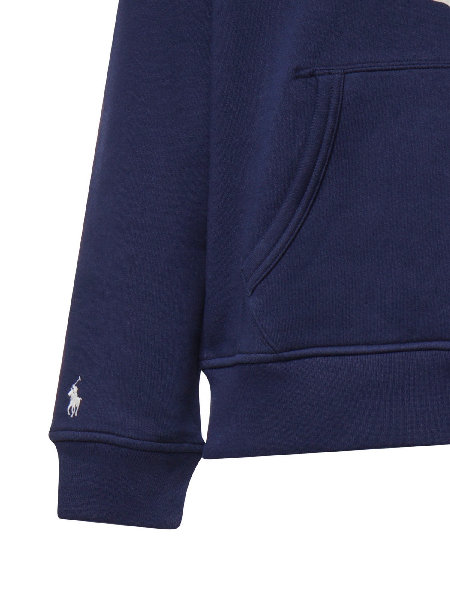Felpa con logo in misto cotone 710B26149 006 POLO RALPH LAUREN 