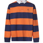 Polo a righe in cotone con logo 710B26240 001 POLO RALPH LAUREN 