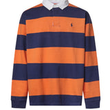 Polo a righe in cotone con logo 710B26240 001 POLO RALPH LAUREN 
