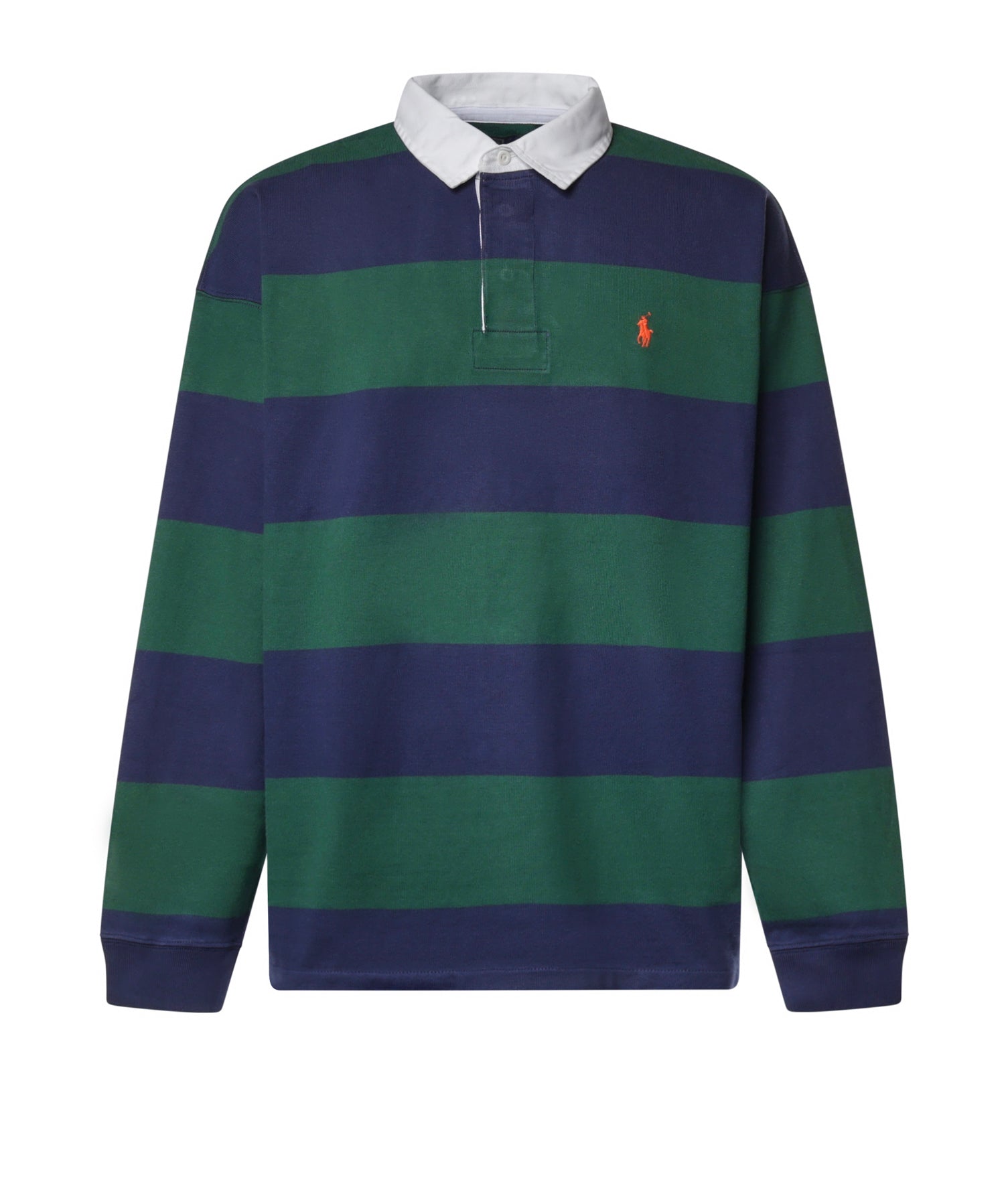 Polo a righe in cotone con logo 710B26240 002 POLO RALPH LAUREN 