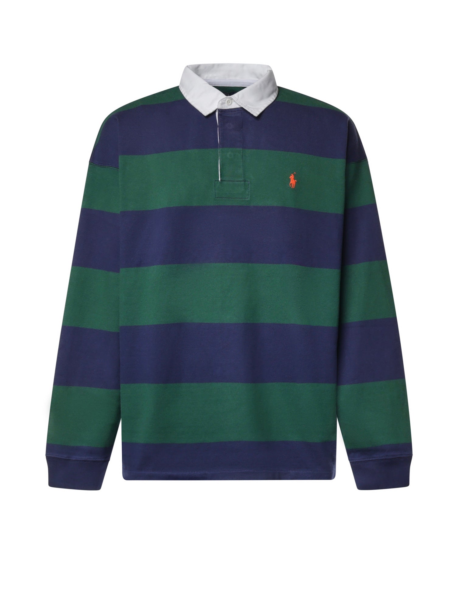 Polo a righe in cotone con logo 710B26240 002 POLO RALPH LAUREN 