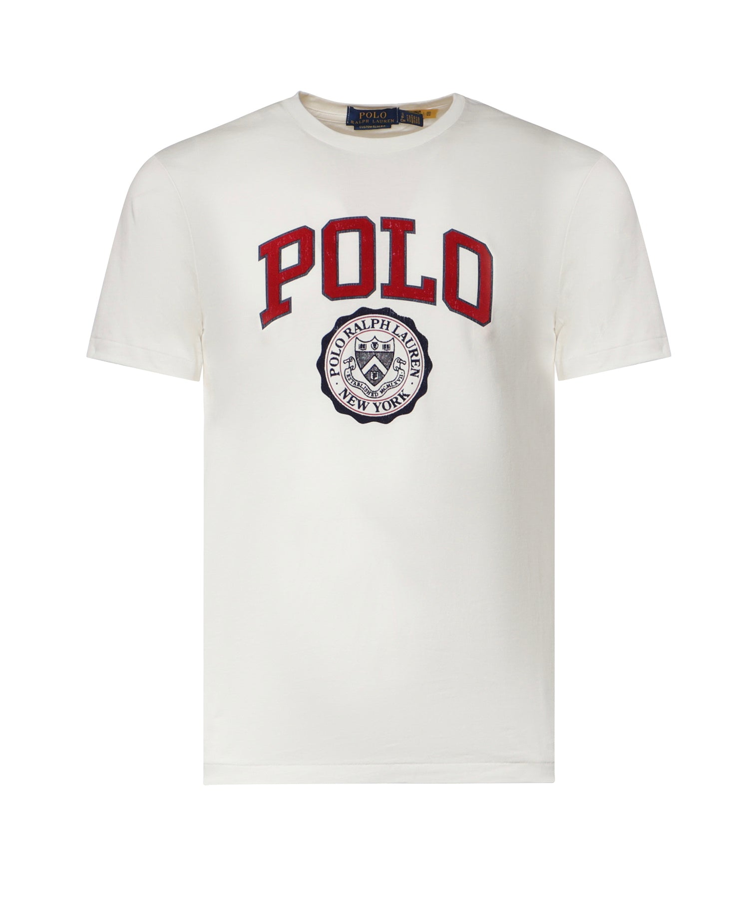 T-shirt in cotone con logo<BR/> 710B30185 004 POLO RALPH LAUREN 