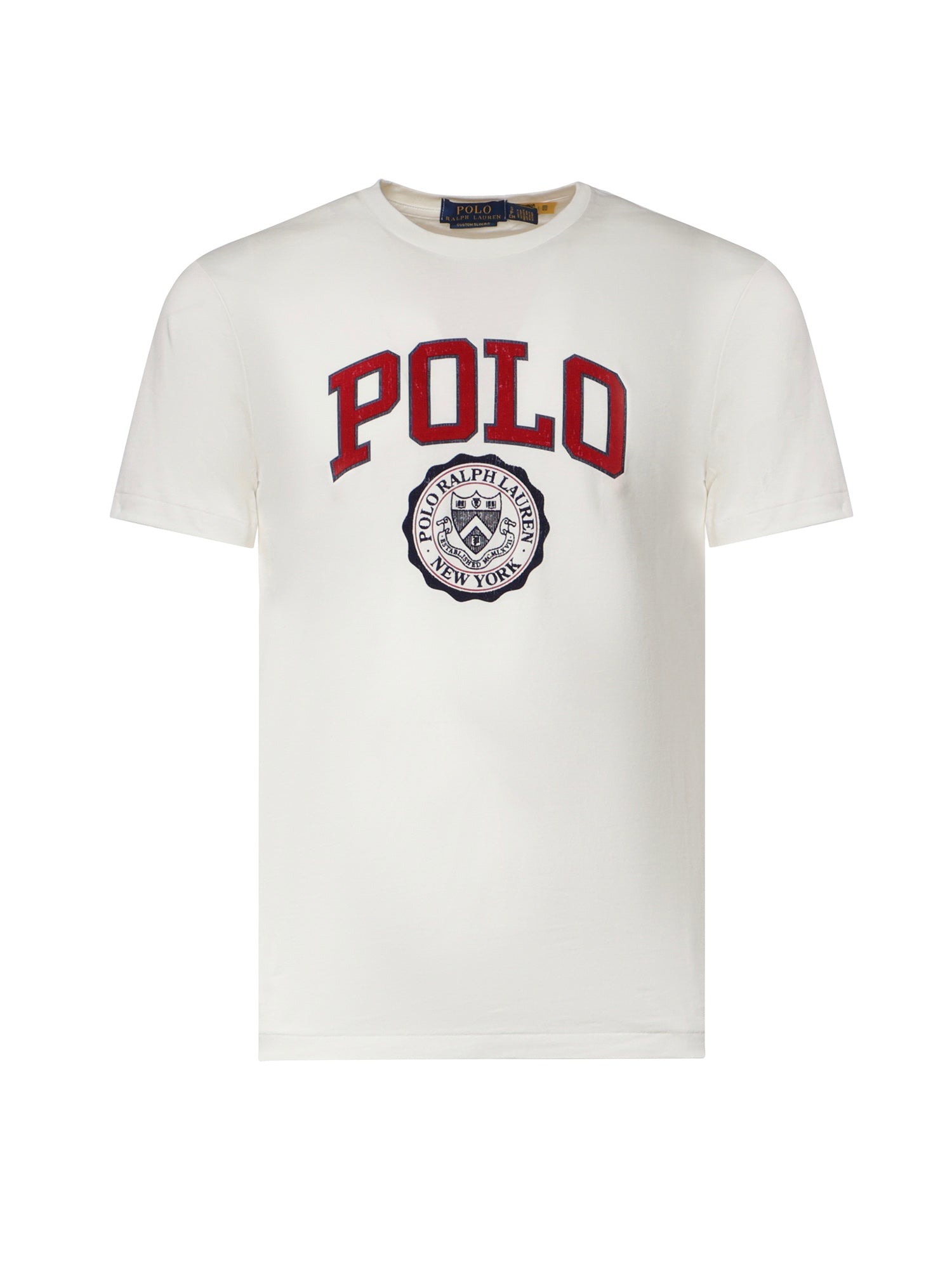 T-shirt in cotone con logo<BR/> 710B30185 004 POLO RALPH LAUREN 