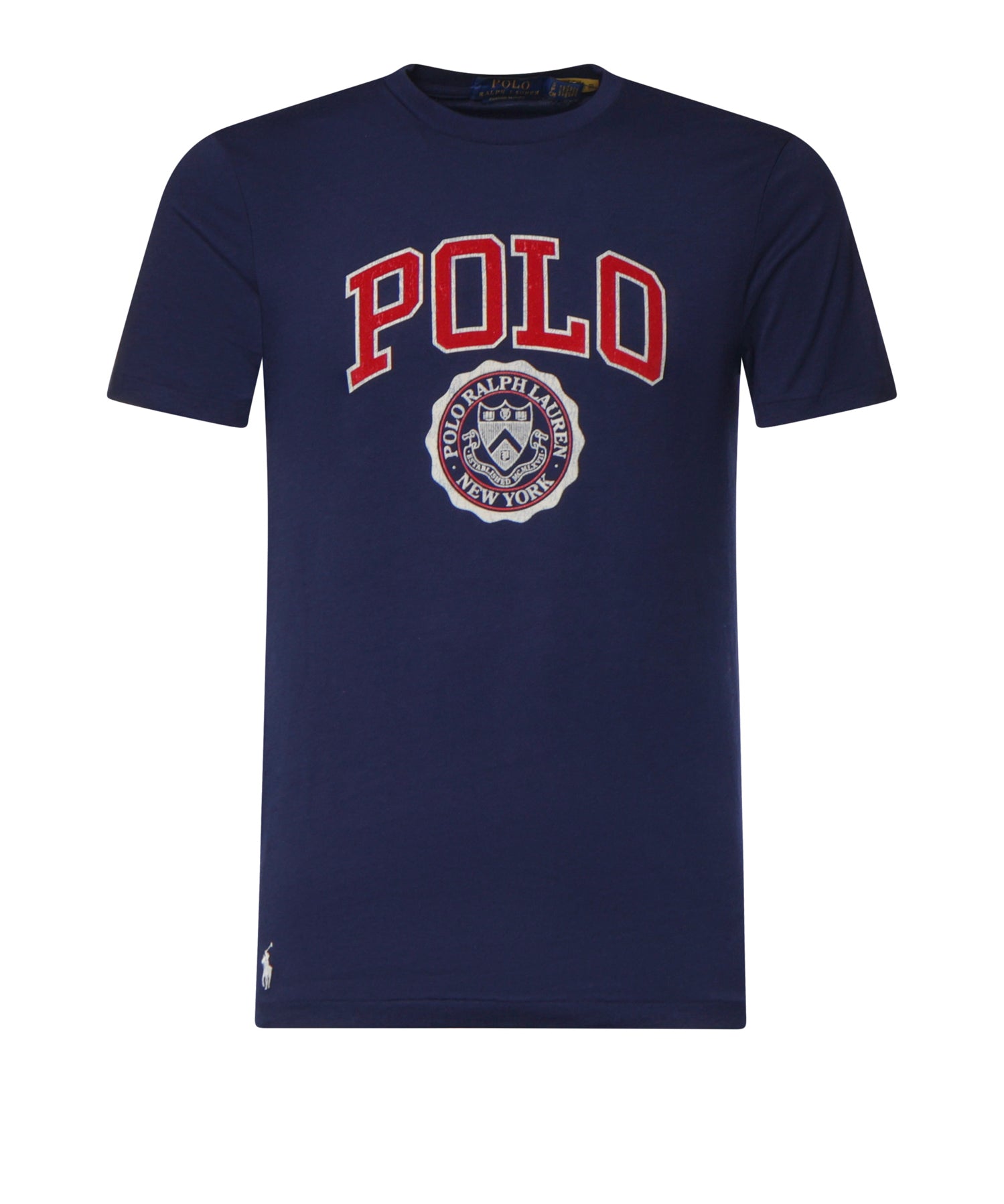 T-shirt in cotone con logo 710B30185 005 POLO RALPH LAUREN 