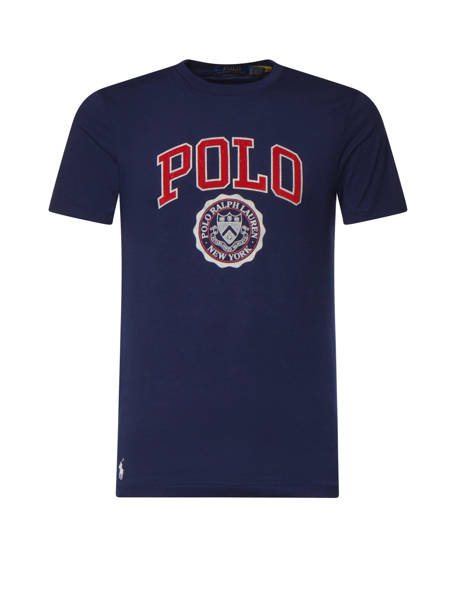 T-shirt in cotone con logo 710B30185 005 POLO RALPH LAUREN 