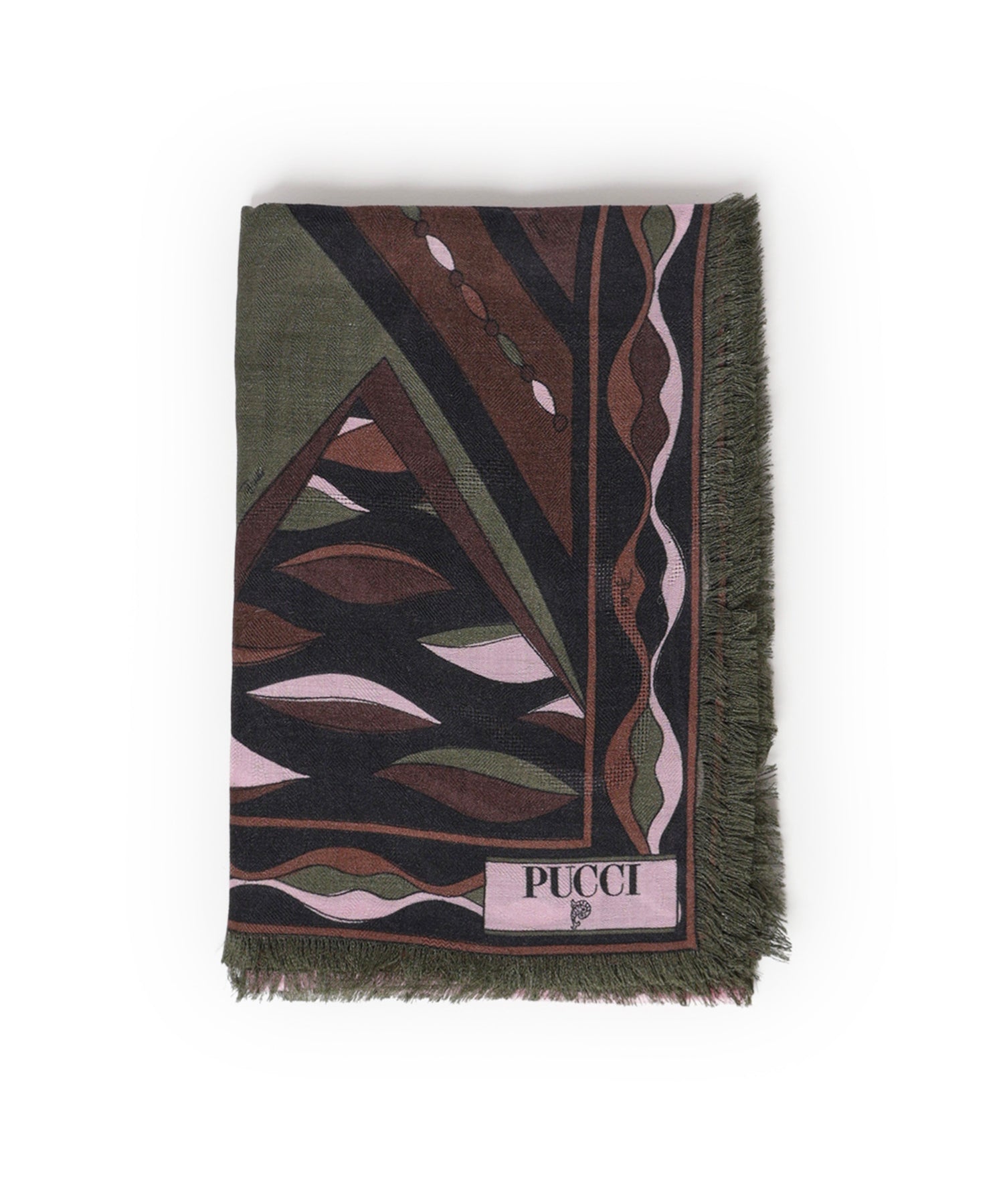 Pashmina in lana e seta in stampa Dune 6UGB70 6UC251 PUCCI 