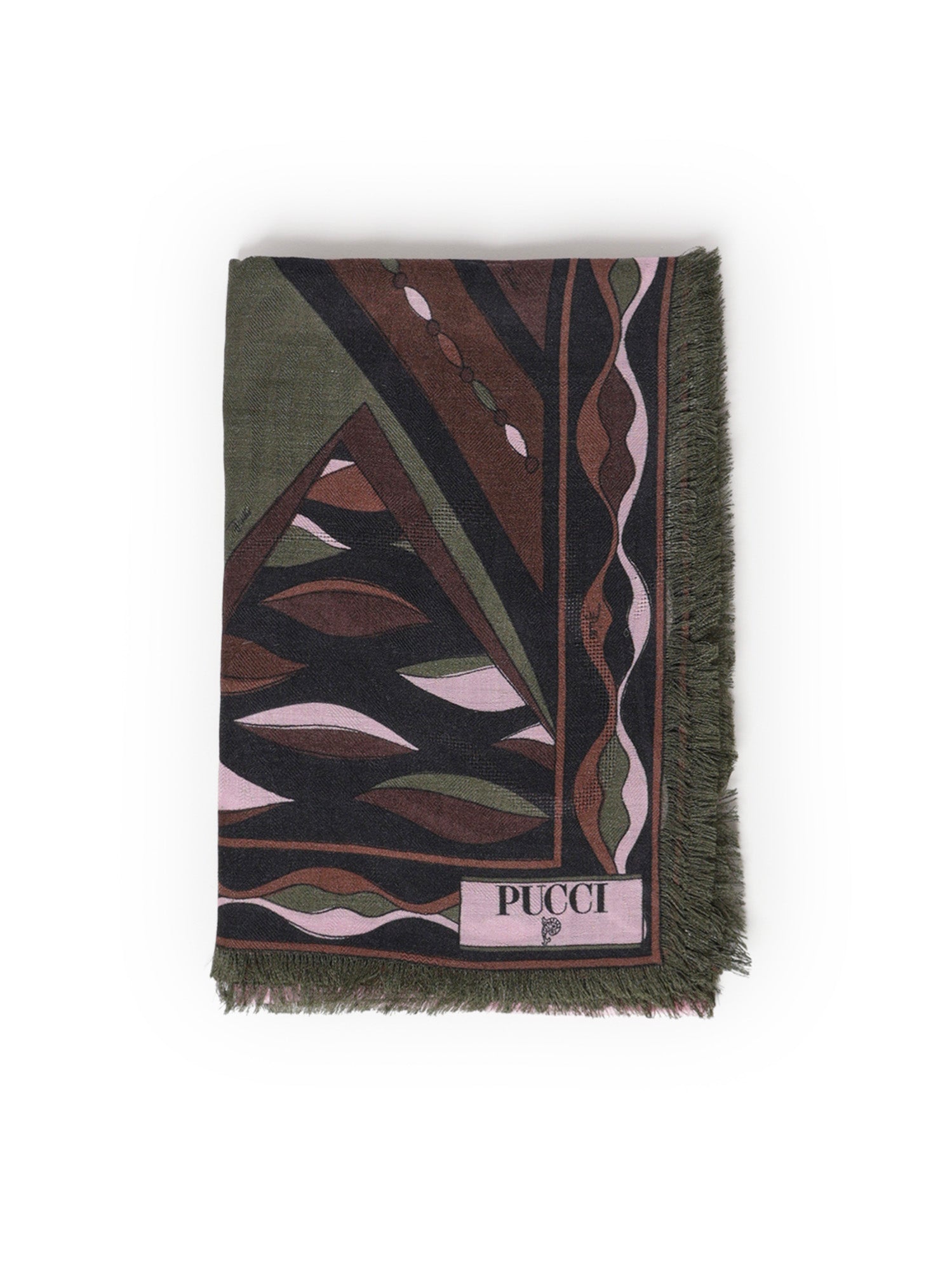 Pashmina in lana e seta in stampa Dune 6UGB70 6UC251 PUCCI 