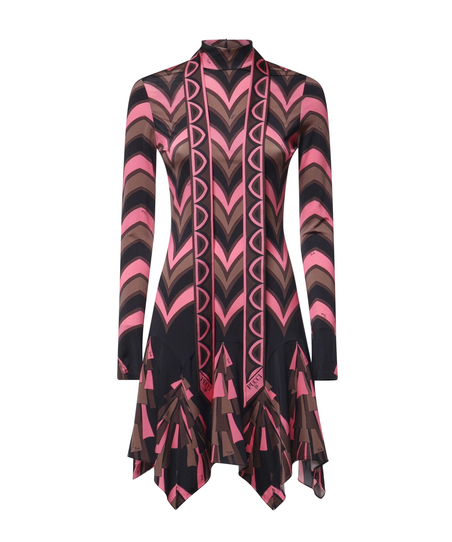 Abito in jersey con stampa Baiadera 6UJG25 6U847074 PUCCI 