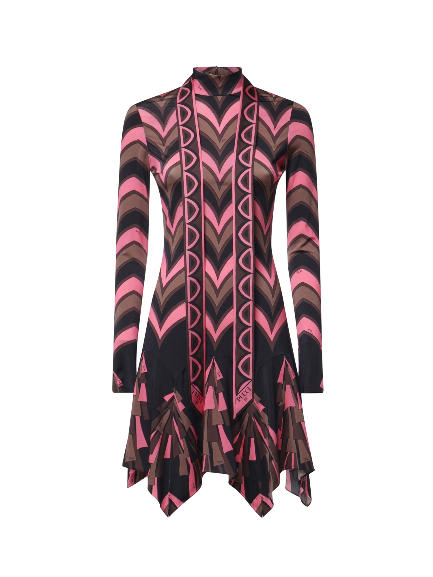 Abito in jersey con stampa Baiadera 6UJG25 6U847074 PUCCI 