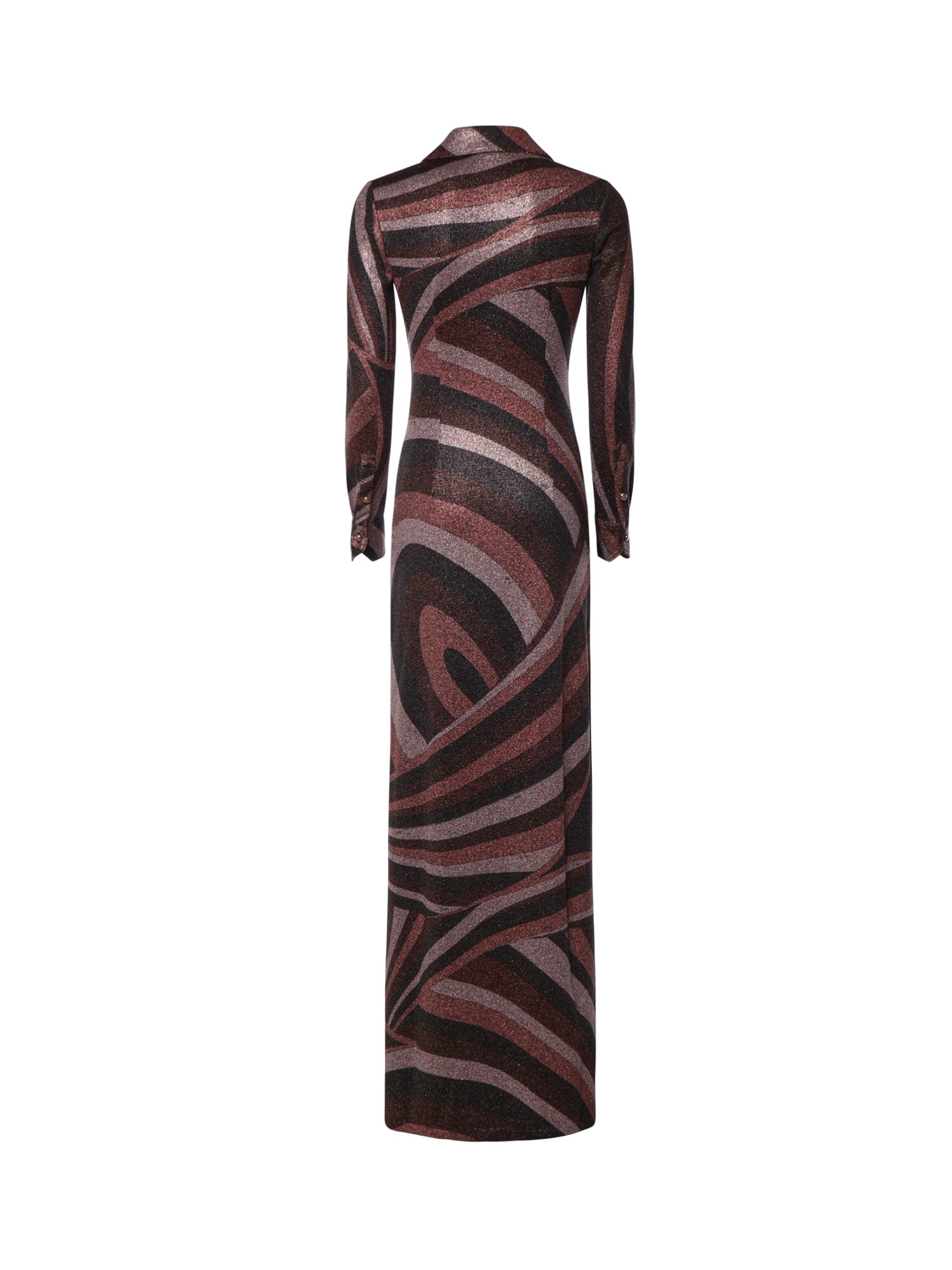 Abito lungo in jersey lurex stampa Iride 6UJI65 6U867011 PUCCI 