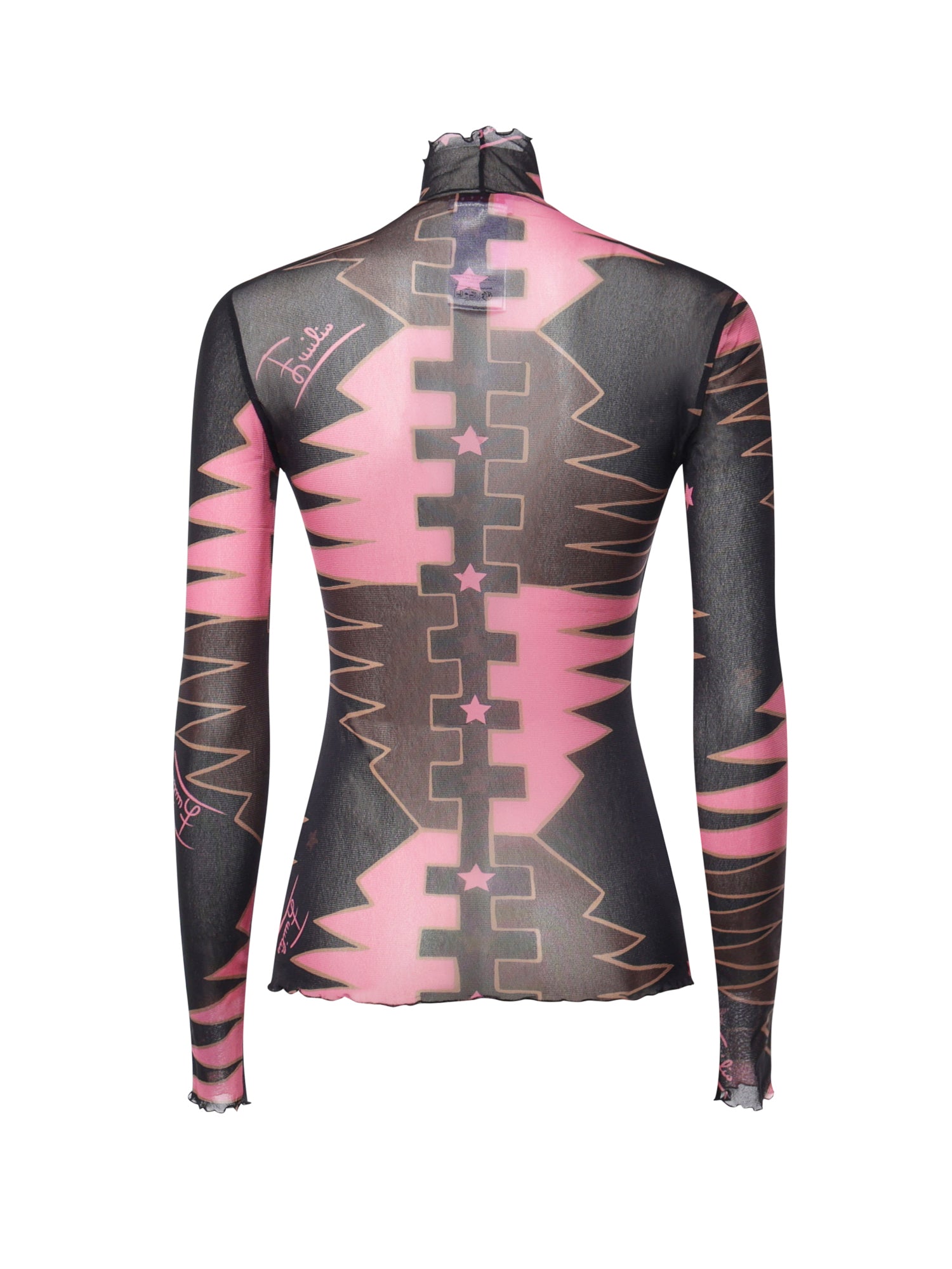 Top in tulle stampa Valdimontone 6UJM18 6U839050 PUCCI 