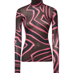 Top in jersey con stampa Labirinto 6UJM19 6U798018 PUCCI 