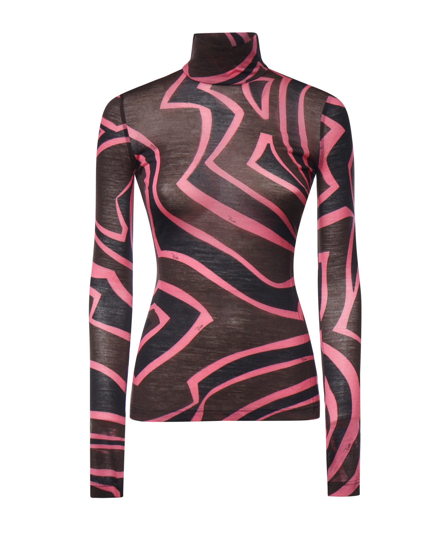 Top in jersey con stampa Labirinto 6UJM19 6U798018 PUCCI 