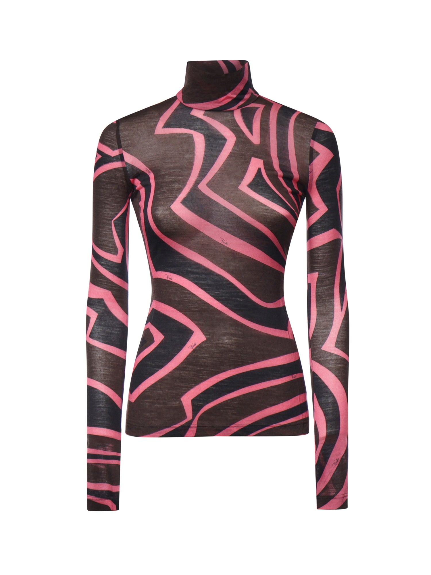 Top in jersey con stampa Labirinto 6UJM19 6U798018 PUCCI 