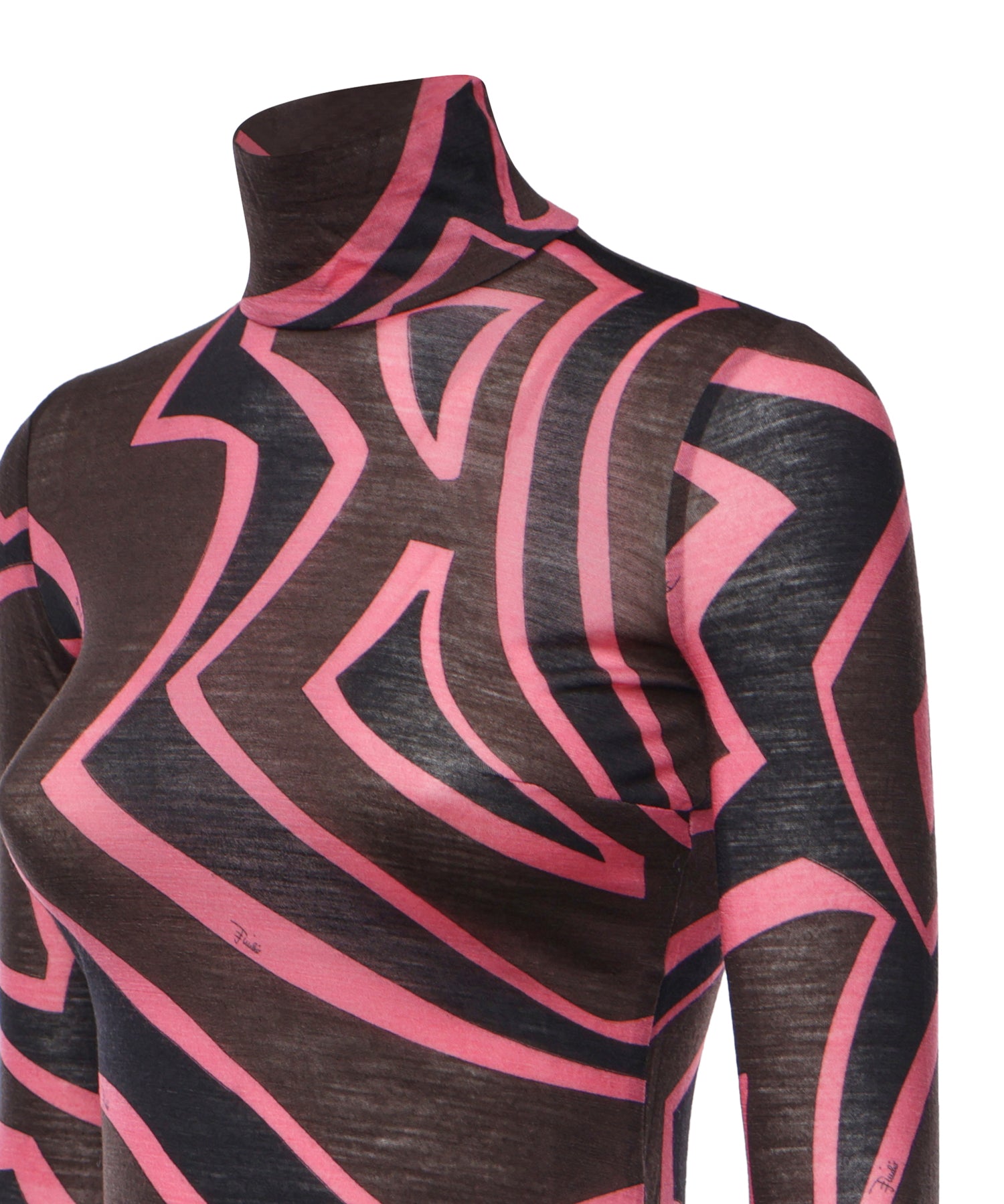 Top in jersey con stampa Labirinto 6UJM19 6U798018 PUCCI 