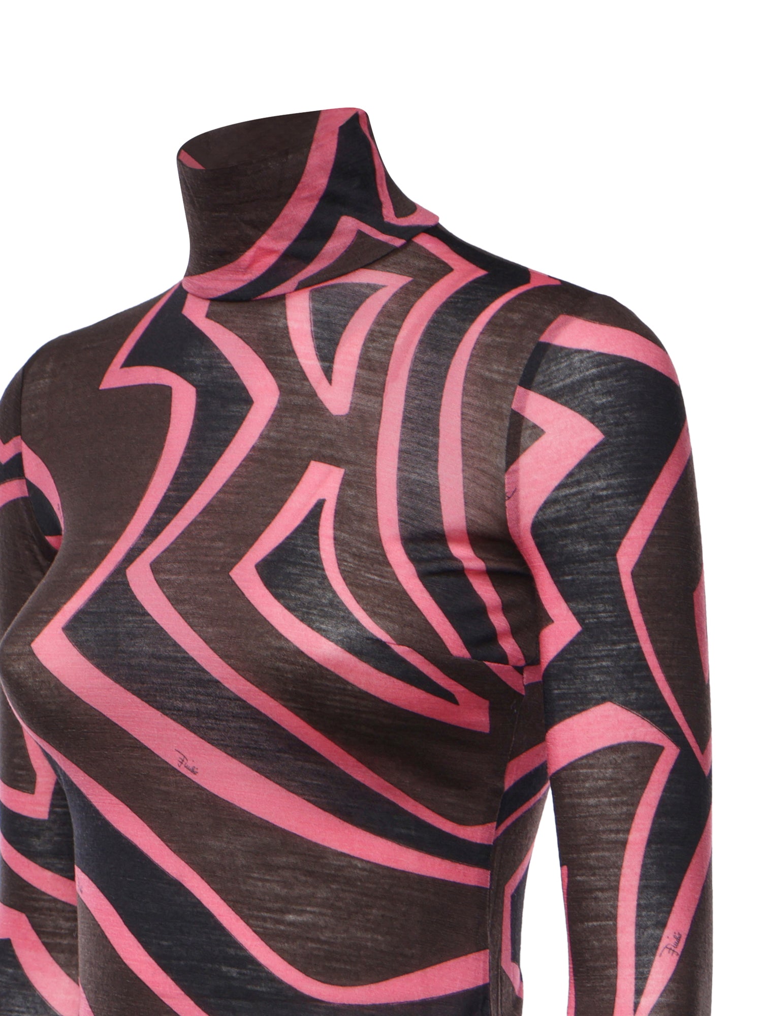 Top in jersey con stampa Labirinto 6UJM19 6U798018 PUCCI 