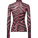 Top in jersey con stampa Labirinto 6UJM19 6U798018 PUCCI 