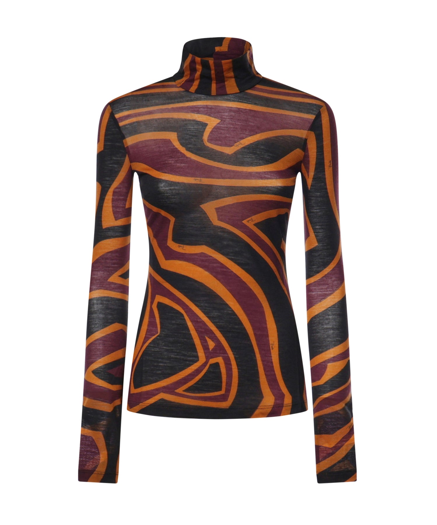 Top in jersey con stampa Labirinto 6UJM19 6U798019 PUCCI 