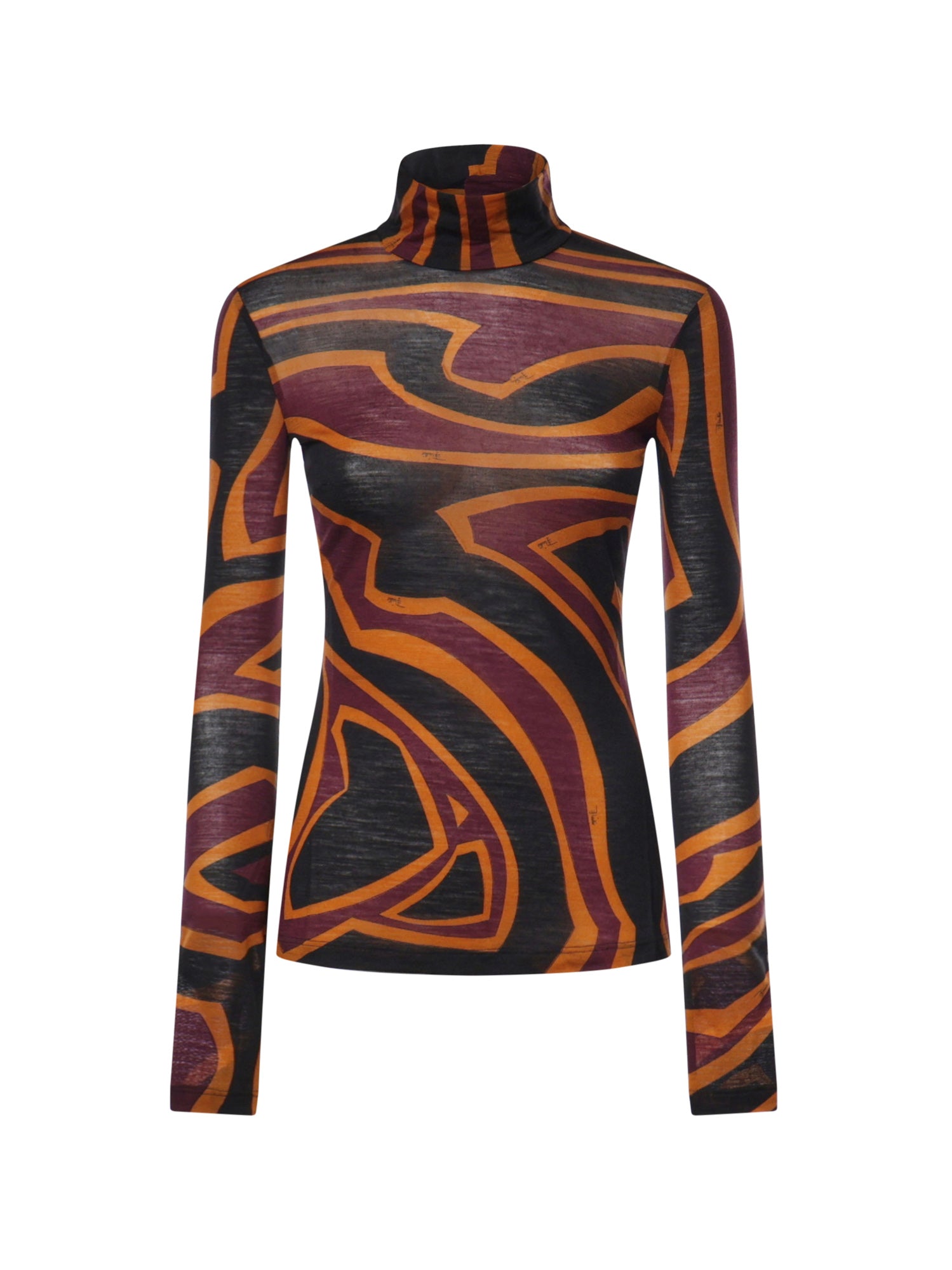 Top in jersey con stampa Labirinto 6UJM19 6U798019 PUCCI 