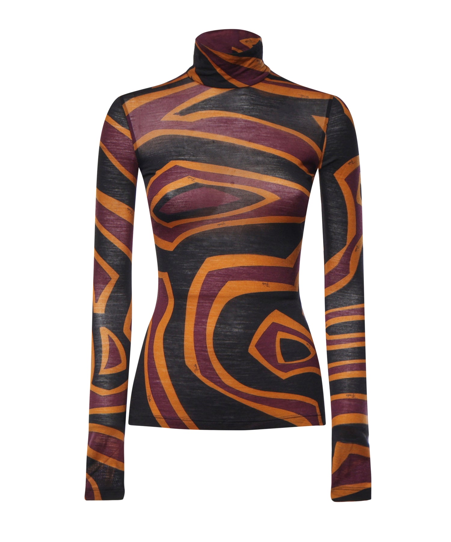 Top in jersey con stampa Labirinto 6UJM19 6U798019 PUCCI 